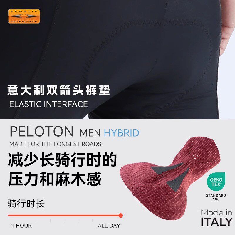 智骑双箭头坐垫背带骑行裤男士夏季自行车公路山地车短裤骑行服