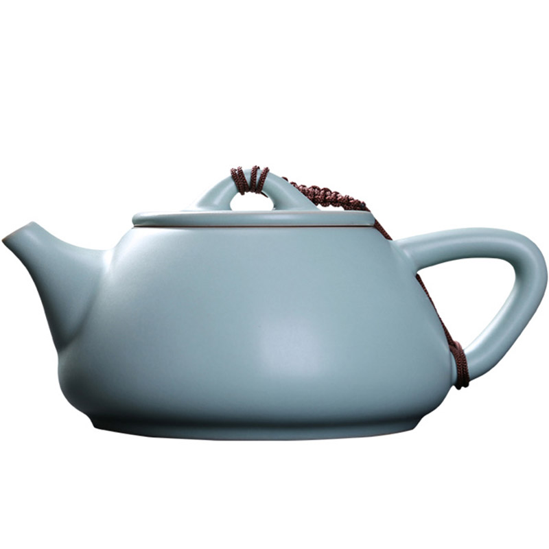 汝窑茶壶陶瓷茶具小茶壶开片汝瓷功夫红茶泡茶壶单壶西施家用高档