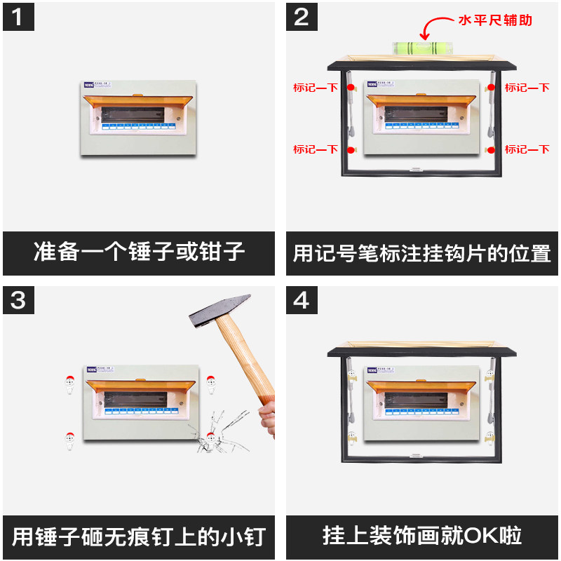 电表箱装饰画电箱画配电箱遮挡电表盒装饰2021新款电闸箱弱电箱挂