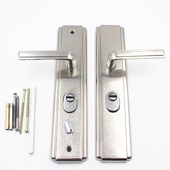 .加厚把手大门用拉手实心防盗门配件户门拉手进手柄门锁把手型