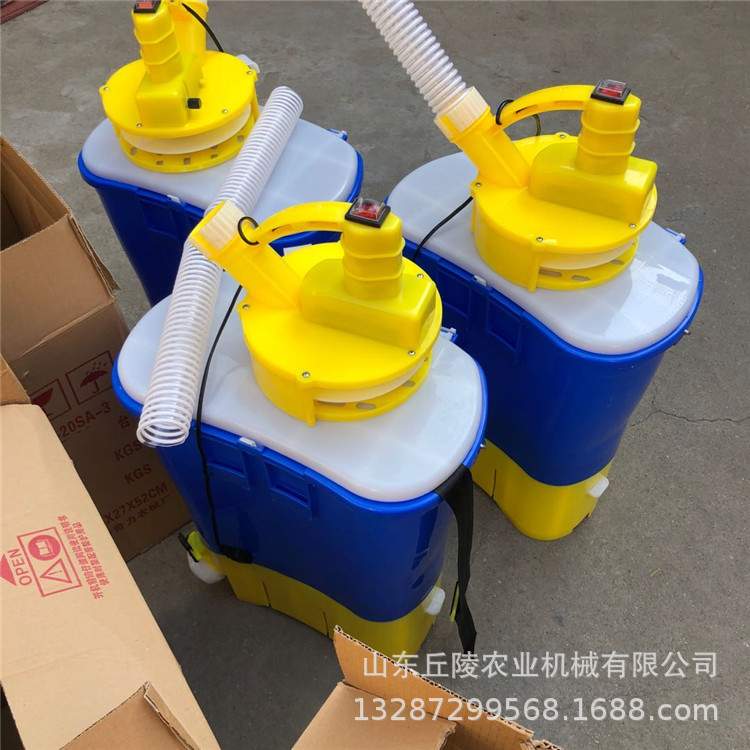 新款背负式电动融雪抛洒器 颗粒饵料远程投料机撒播均匀稻田施肥