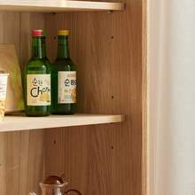 实木书柜推拉门落地移门组合柜矮书柜橡木移门全实木书架储物柜