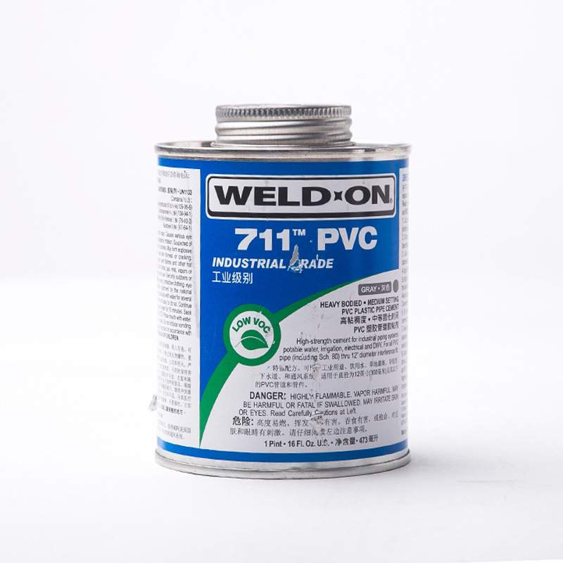 PVC胶水IPS胶711胶水化工胶水PVC化工管给水管胶粘剂WELD-ON灰色