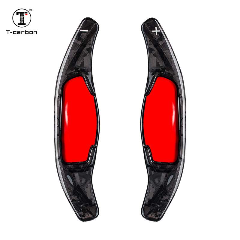 T-Carbon碳纤维方向盘换档拨片适用起亚斯汀格K3K5 Stinger?贴片