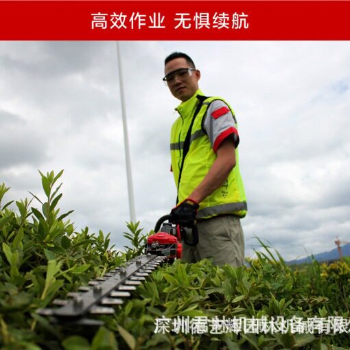 恩加HL55宽带绿篱机锂电充电式电动绿化修剪机园林绿篱剪篱笆剪机