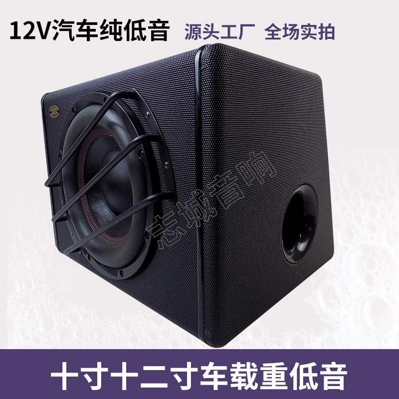 十寸十二寸重低音车载低音炮 志城汽车改装音响配件 有源无源音箱图片