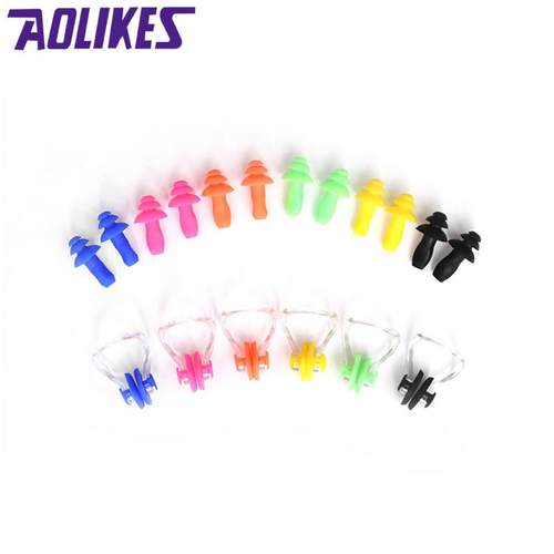 鼻夹耳塞套装成人儿童游泳专业硅胶鼻塞防滑 游泳装备防水耳塞