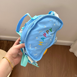 多巴胺儿童双肩包可拆卸轻便零钱包幼儿园小学生男孩女孩户外书包