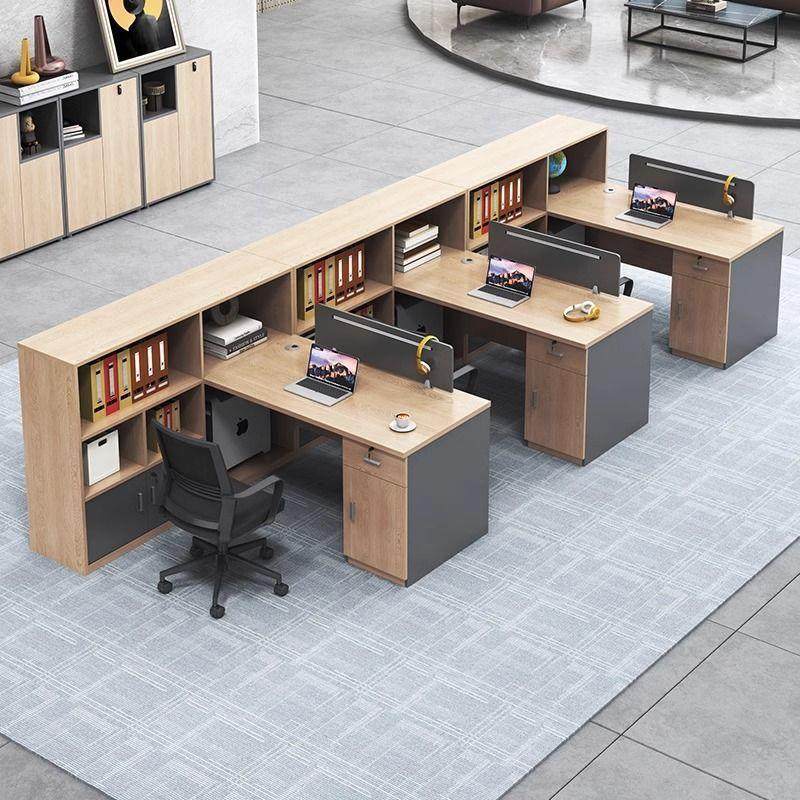 职员办公桌椅组合简约现代电脑四人位员工卡位财务屏风工位一字形,商业/办公家具,办公电脑桌,淘宝优惠券,粉丝福利购,淘宝优惠卷