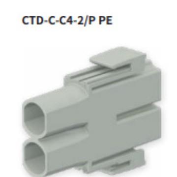 CombiTac模块化连接器4mm电源插座支撑块CTD-C-C4-2/P PE