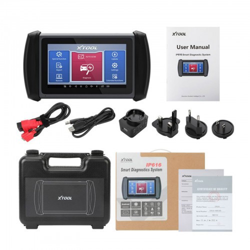 XTOOL InPlus IP616 OBD2 汽车诊断工具和钥匙编程器 英文海外版