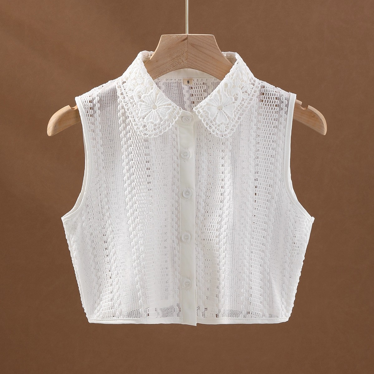 假领子女百搭免烫衬衫领秋娃娃领