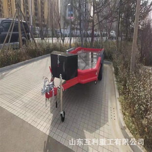 10吨大型物流转运车半挂四轮式 牵引平板拖车1吨 牵引平板转运车