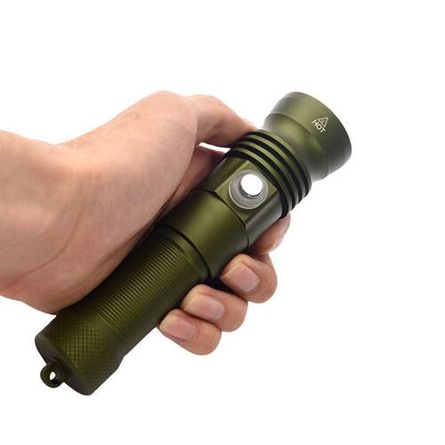 新款21700潜水电筒SST70强光3000流明夜潜探洞打捞200米防水手电