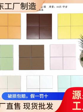 150*150绿色全瓷平面方砖卫生间厨房墙砖民宿酒店餐厅卧室客厅砖