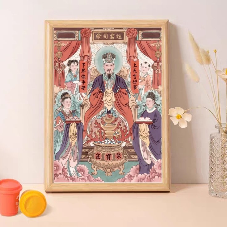 灶王爷灶神像厨房供奉