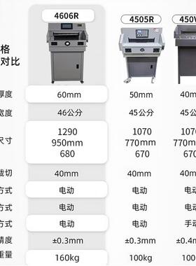 4606R程控切机电动全动大型纸裁自纸刀纸厚层裁无品牌/机数控手智