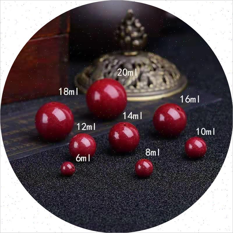 天然高含量紫金砂晶体原矿朱砂散珠编织手串项链佛珠圆珠DIY配饰