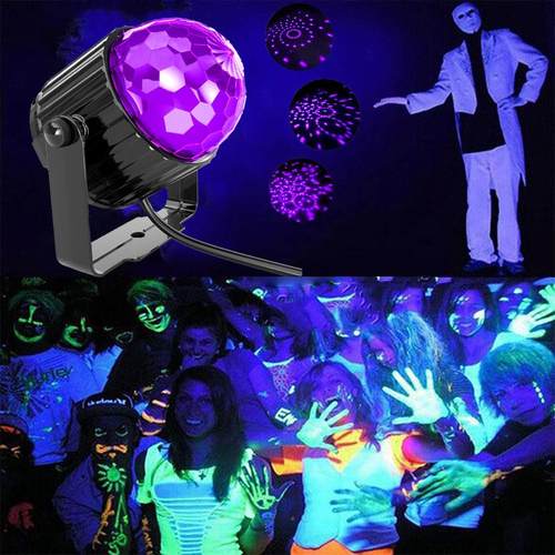 节光小魔球6W V黑光灯派U对聚会灯万MGY-002圣节圣紫诞狂欢节KTV