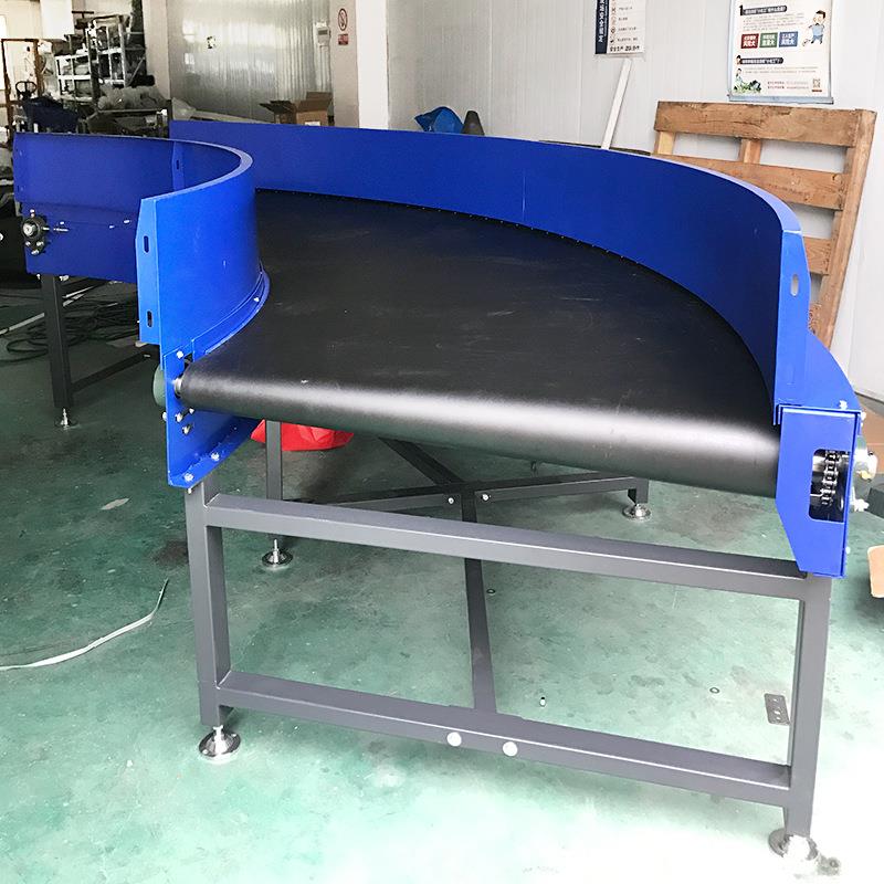 小型动流水线90度皮带滚咨询商家筒转弯机自化机械设滚输送备筒机