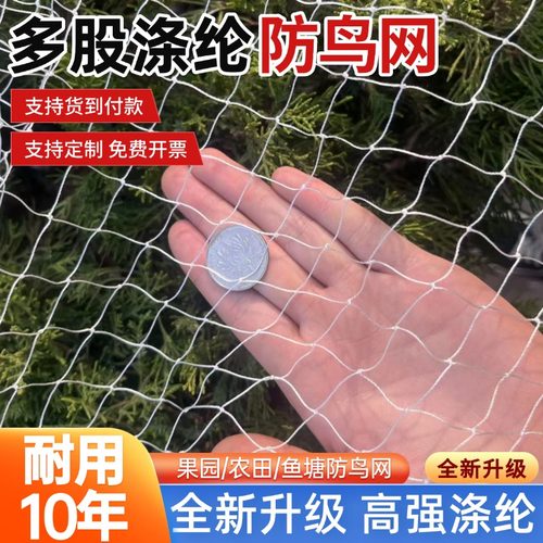 鱼塘天网涤纶防鸟网网尼龙防鸟网