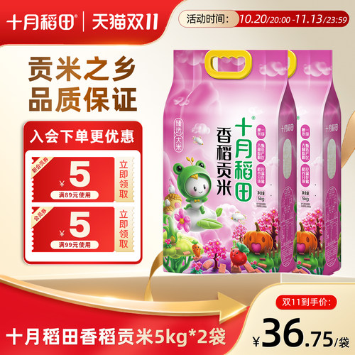 十月稻田香稻贡米东北大米