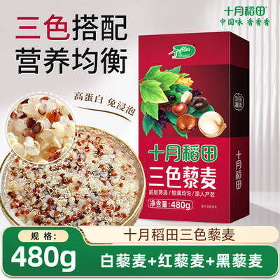 十月稻田三色藜麦米480g