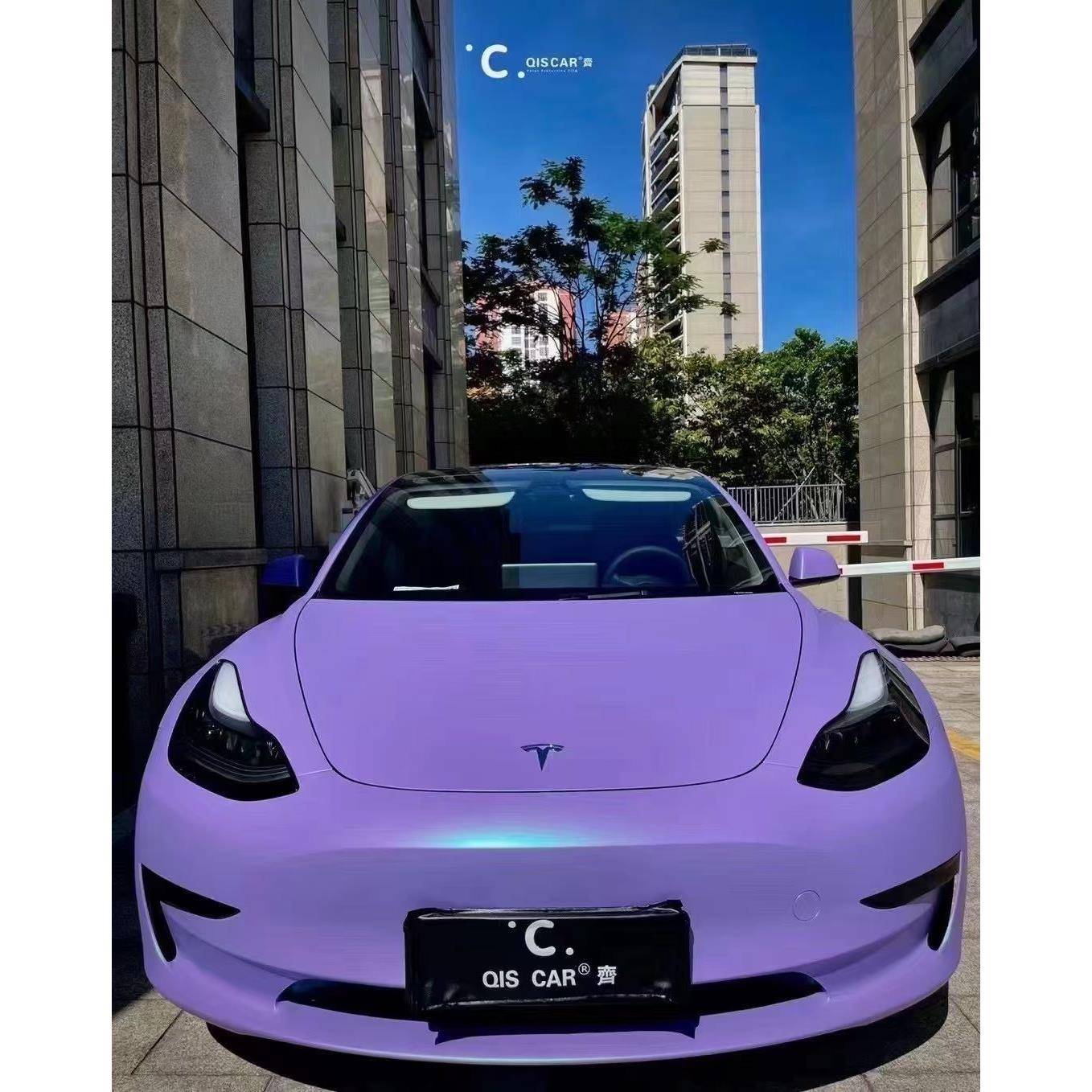 新品变色龙陶瓷冰川蓝哑面紫变蓝车身改色贴膜