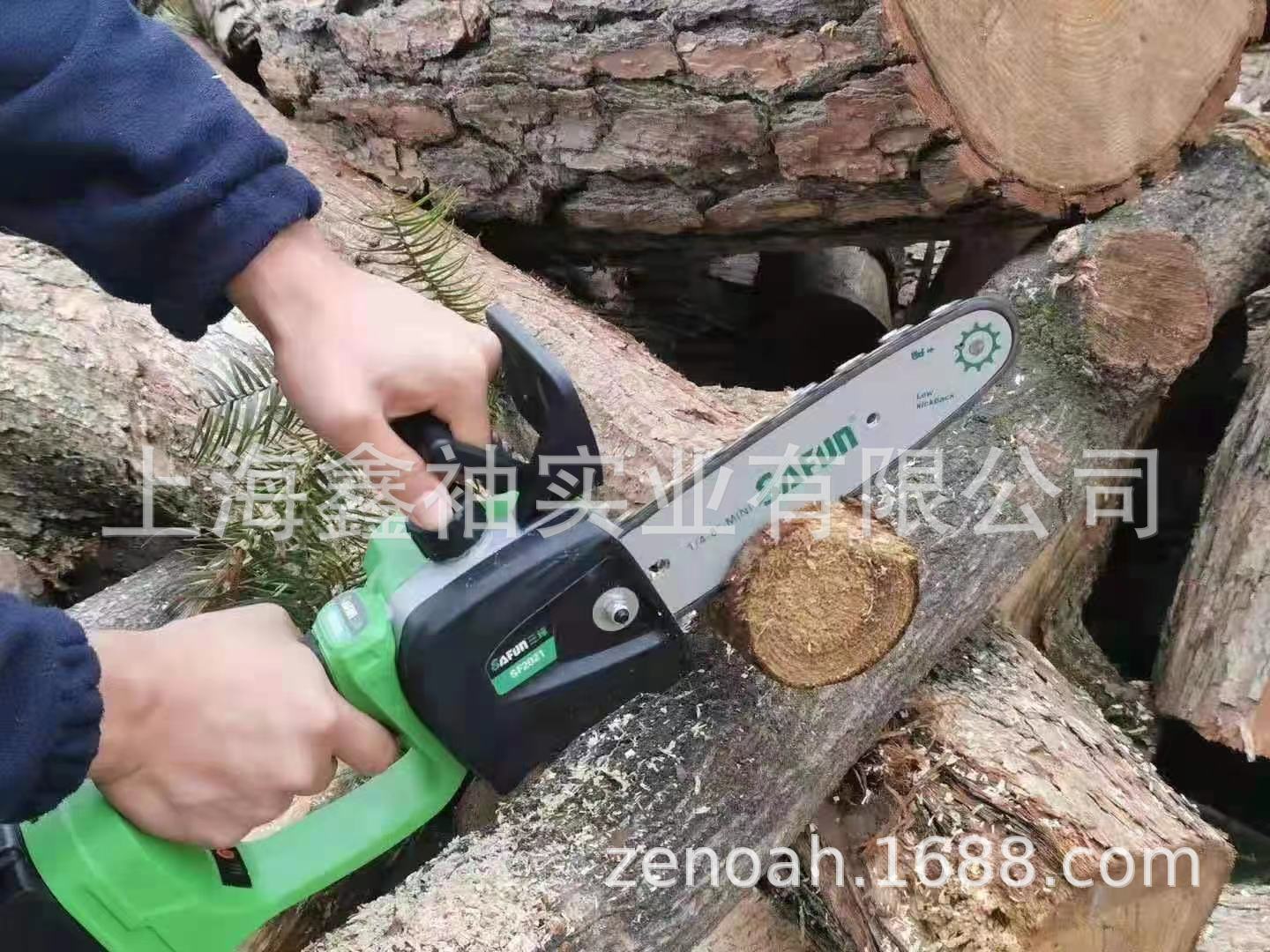 三峰SF2021锂电8寸单手锯21V园林果树伐木锯户外修枝电链锯