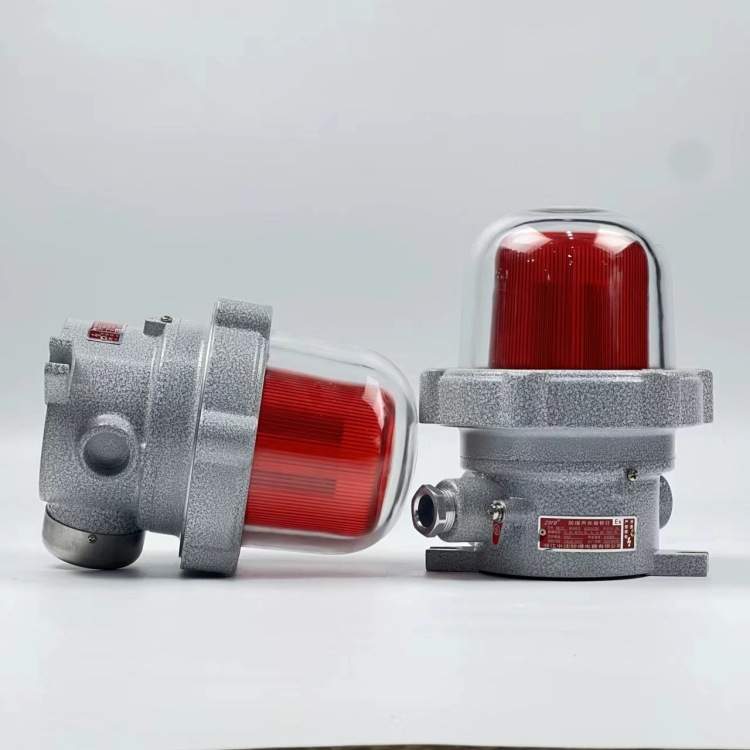 BBJ防爆声光报警器电压24V220V120大分贝钢化玻璃灯罩EXdIICT6