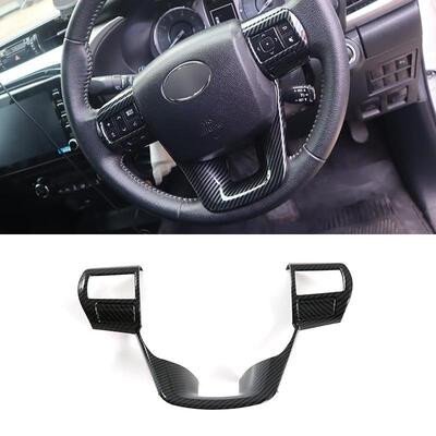 适用于22款丰田Fortuner方向盘面板装饰框方向盘按键内饰改装饰条
