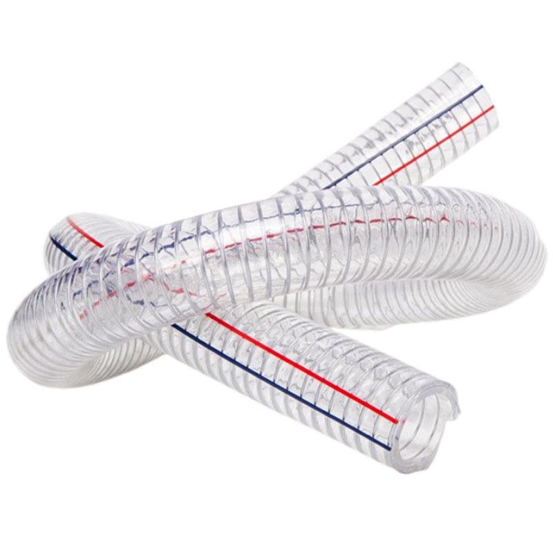 PVC钢丝软管塑料透明油泵高温加油高压加厚大口径抽排水管