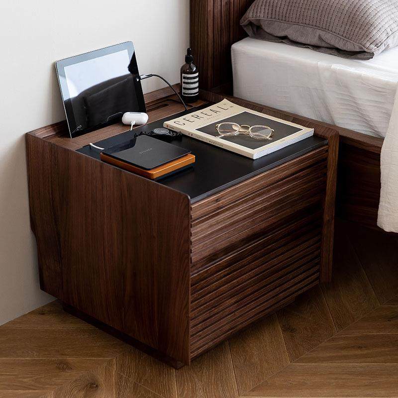 崇匠家具实木床头柜北欧黑胡桃木岩板现代简约卧室轻奢日式樱桃木,鲜花速递/花卉仿真/绿植园艺,割草机/草坪机,淘宝优惠券,粉丝福利购,淘宝优惠卷
