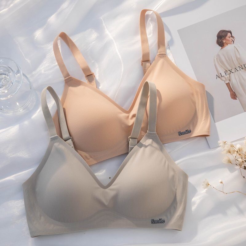 无痕3D果冻条亲肤运动内衣女聚拢小胸薄款夏季无钢圈收副乳文胸罩