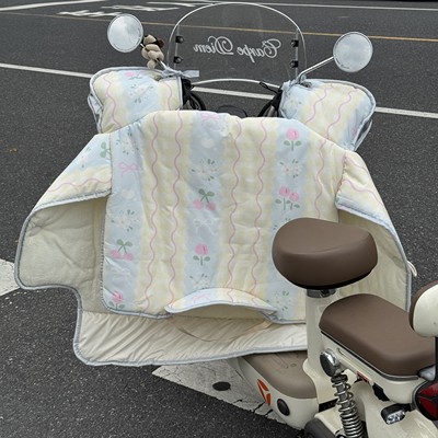 电动车挡风被冬季加绒加厚防水防寒电瓶车摩托电车防风罩2025新款