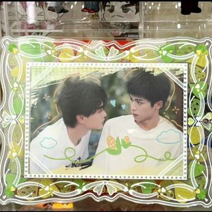 雷朋专用玉米地横版卡套亚克力3寸小卡配饰收纳框高颜值桌面摆件