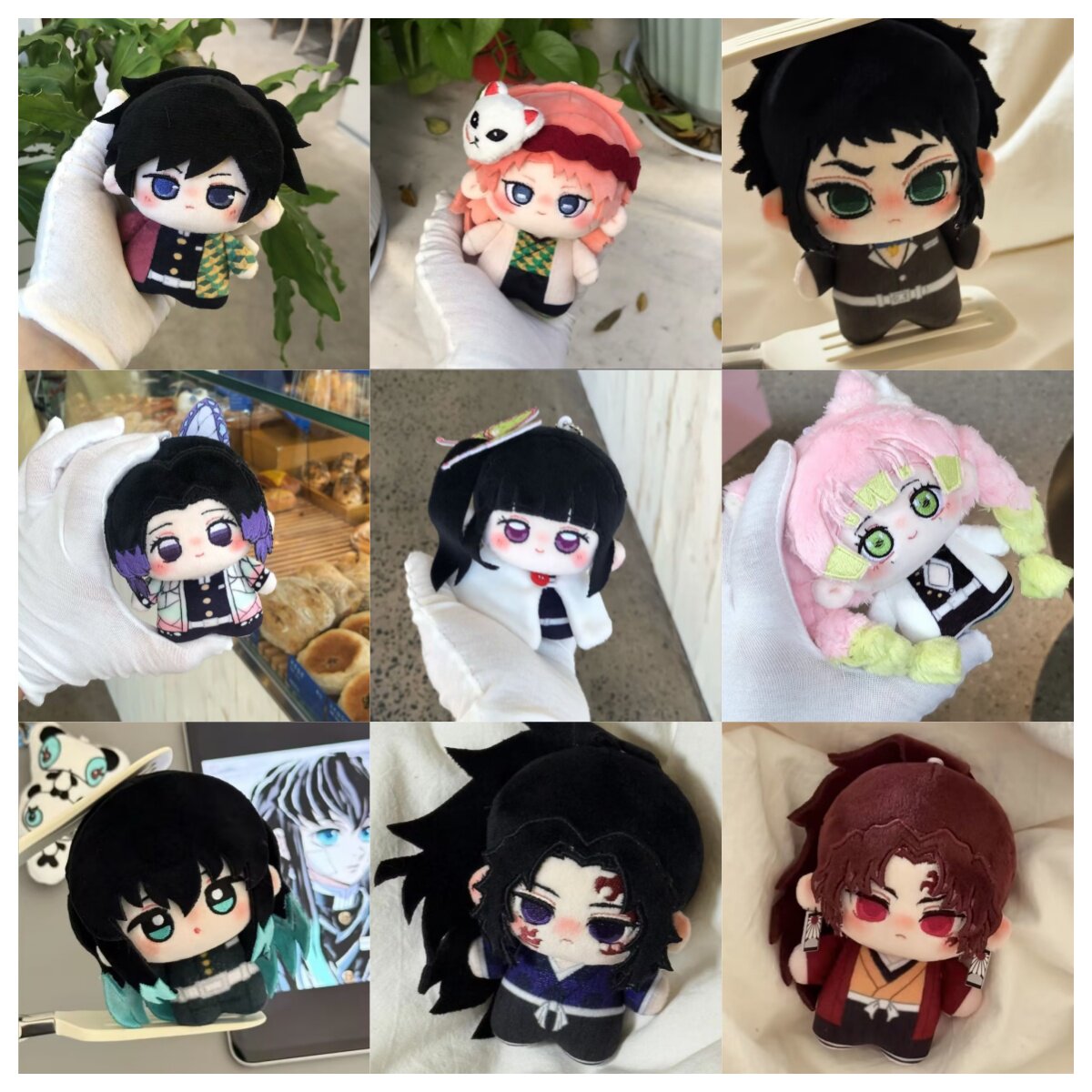 鬼灭之刃动漫棉花娃娃毛绒玩偶合集高颜值周边挂件二次元礼物收藏