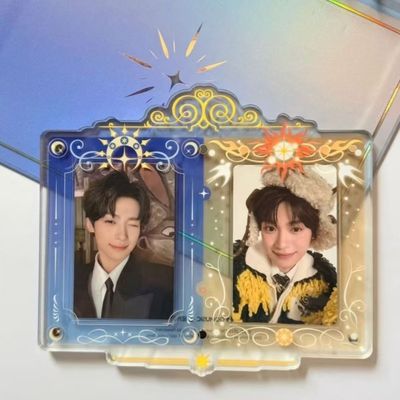 新款梓渝亚克力黄蓝日月星辰3寸