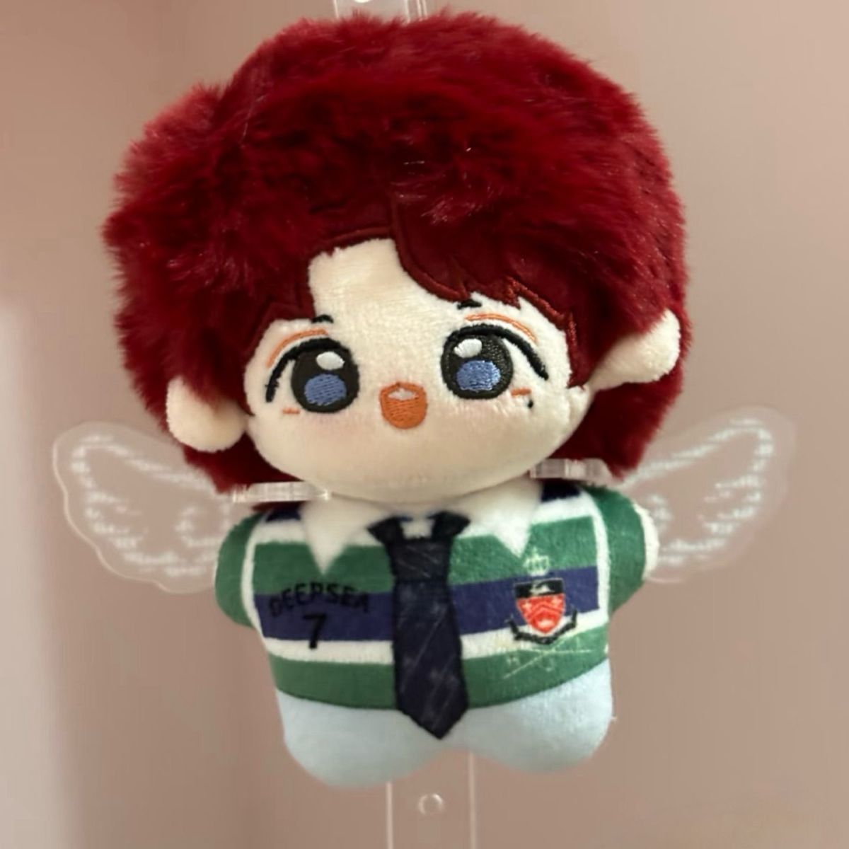 高颜值天使翅膀亚克力手持夹子