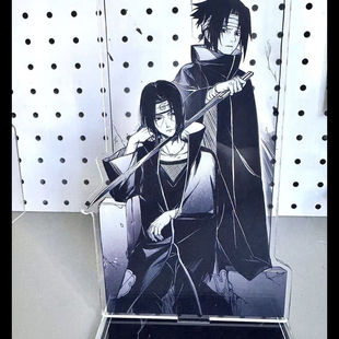 小红书同款 火影忍者佐助鼬决战超帅高颜值单插亚克力立牌桌面摆件