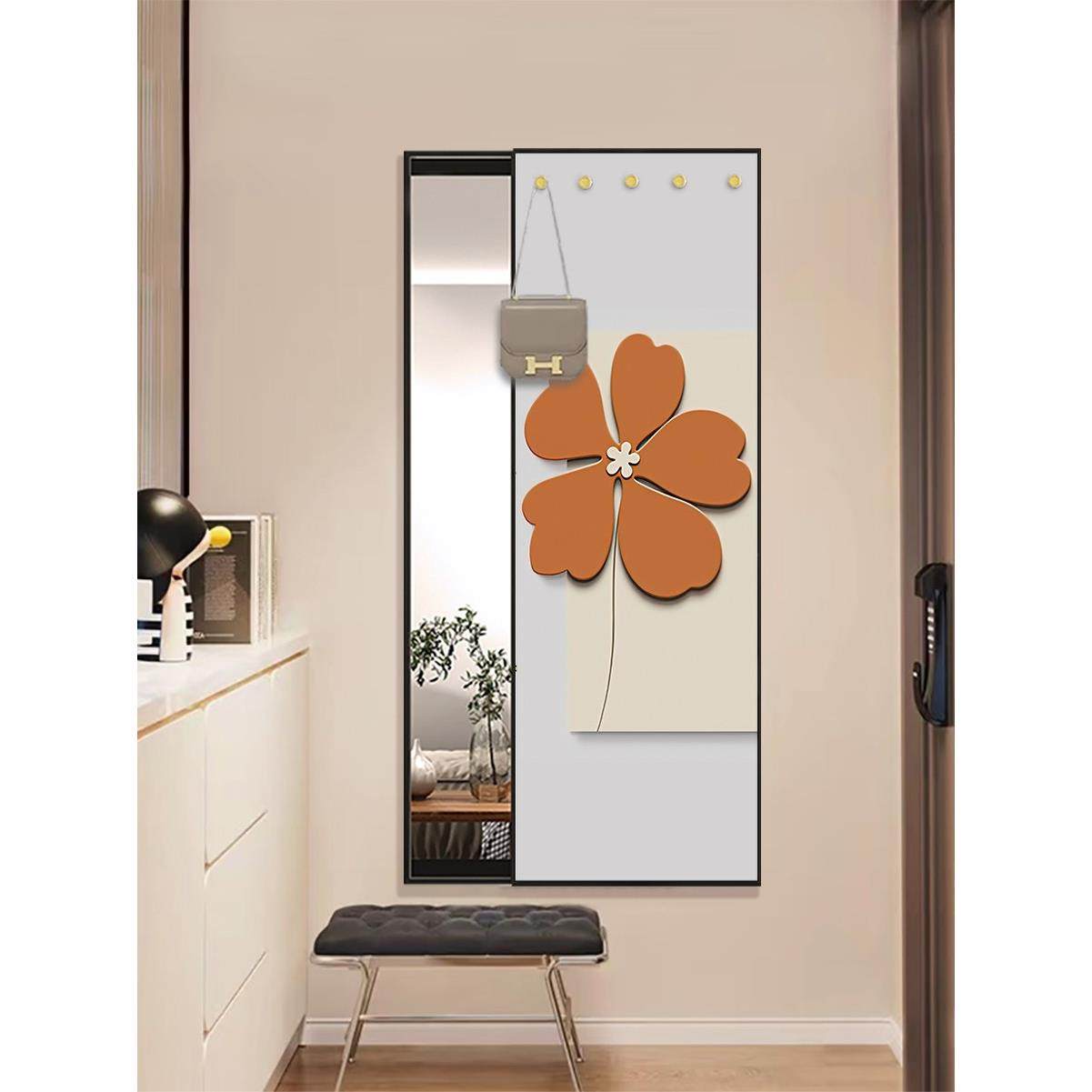 隐藏式全身镜推拉隐形镜子挂衣架一体壁挂贴墙穿衣镜可关闭试衣镜,住宅家具,穿衣镜,淘宝优惠券,粉丝福利购,淘宝优惠卷