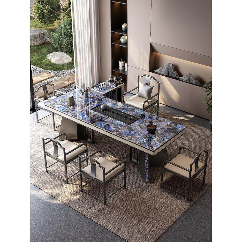 奢石岩板茶台桌现代茶桌椅组合简约轻奢高级感办公室茶道桌泡茶台,住宅家具,家用茶台/茶桌,淘宝优惠券,粉丝福利购,淘宝优惠卷