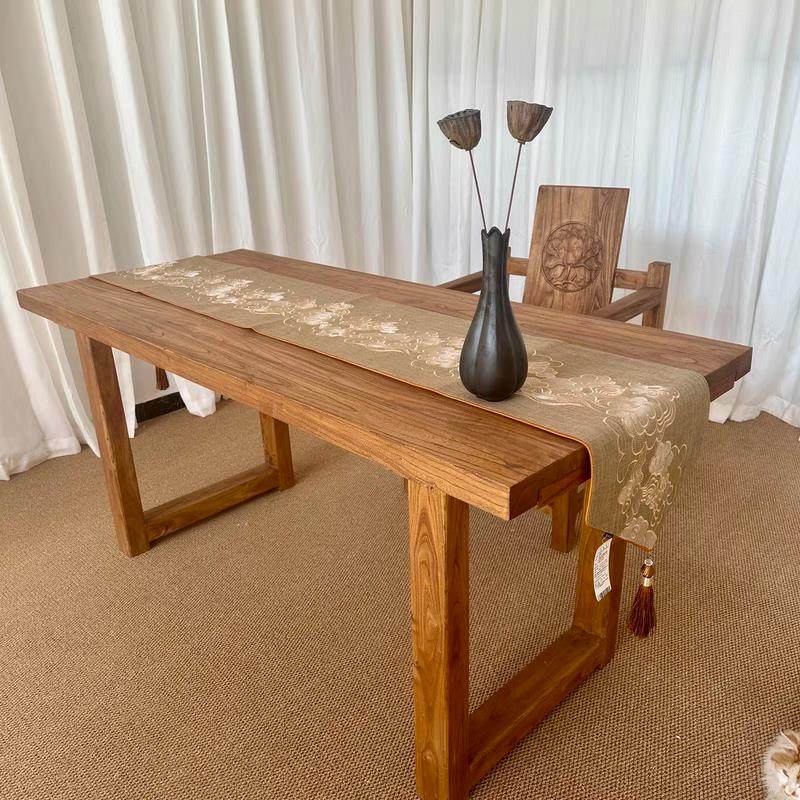 老榆木桌子实木板复古茶桌茶台长条餐桌家用原木桌面吧台长桌书桌,住宅家具,吧台,淘宝优惠券,粉丝福利购,淘宝优惠卷