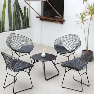 户外庭院桌椅别墅样品屋展示中心园林景观露天花园室外休闲 不锈