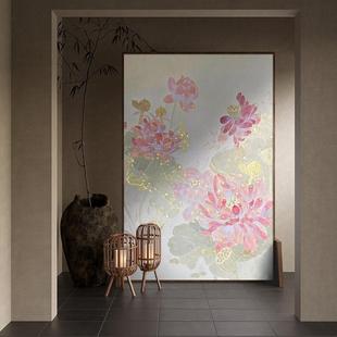 宋代美学中式实木屏风隔断客厅装饰活动入口阻挡入口卧室莲座屏风