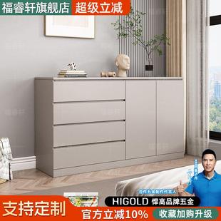 床尾斗柜30cm全实木电视柜客厅窄柜子储物柜多功能收纳卧室置物柜