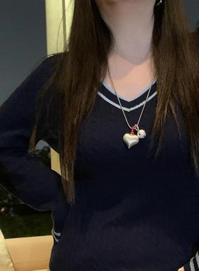 早春小众高级感爱心百搭颈链