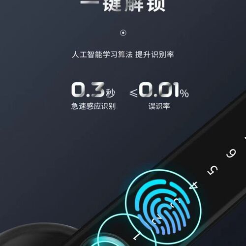 室内木门指纹锁nfc门锁通通锁网关手机远程控制锁涂鸦智能门锁