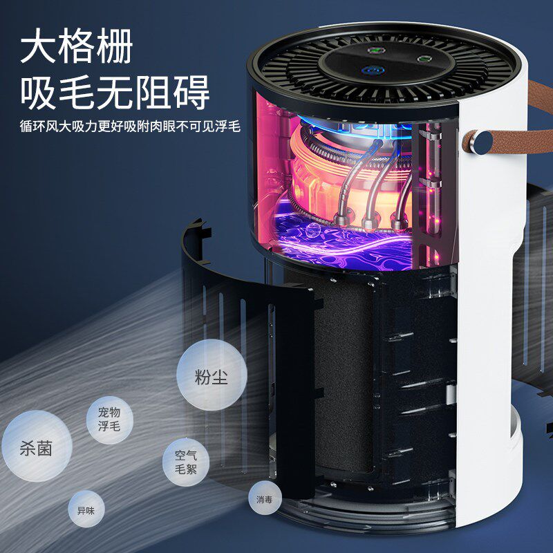 猫别墅宠物空气净化器专用除吸猫浮毛家养用过滤鹦鹉羽粉臭异味机