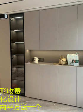成都全屋定制工厂直销衣柜家具奶油风简约现代餐边酒柜定做